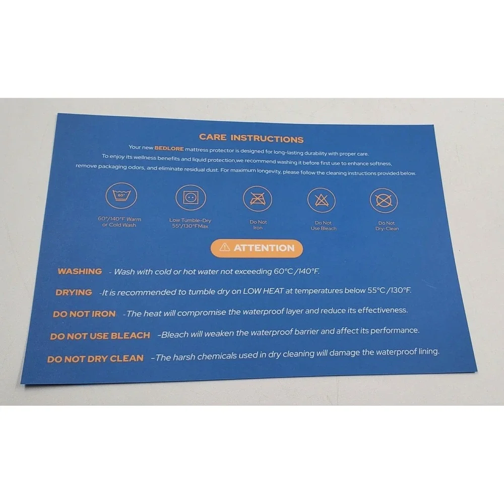 Bedlore 2 Pack Waterproof Mattress Protector Twin Size Mattress Pad With Deep Po